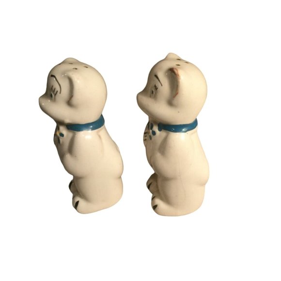 Happy White Bear Salt and Pepper Shakers American Bisque - Picture 12 of 14